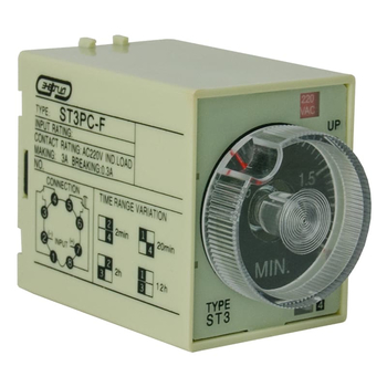 Реле времени 220V ST3PC-F (0.25-2m/20m/2h/12h) Энергия, 10 шт - Электрика, НВА - Реле, автоматизация и управление - Реле времени - магазин электрооборудования amperomvolt.ru
